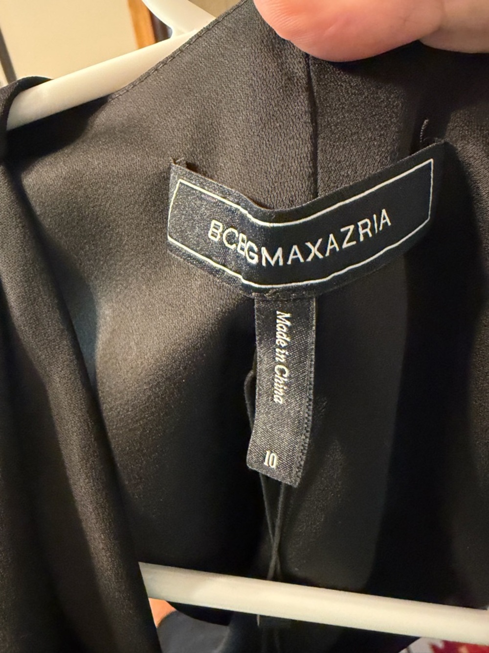 NWT $398 BGBGMaxAzria Black Demi Black Tie Gown, Twist Front & Back Size 10 - Picture 12 of 15
